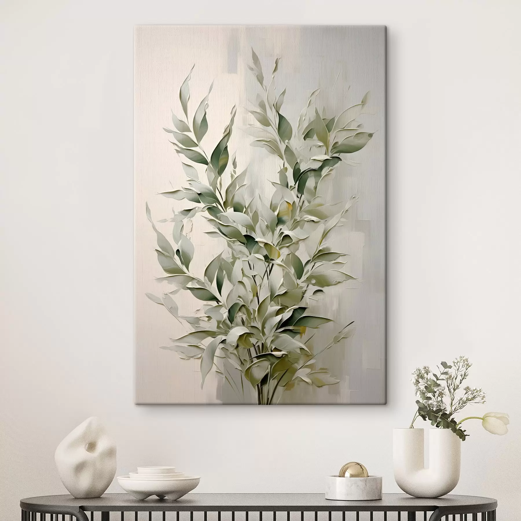 Tablouri Ramură abstractă cu frunze s46136