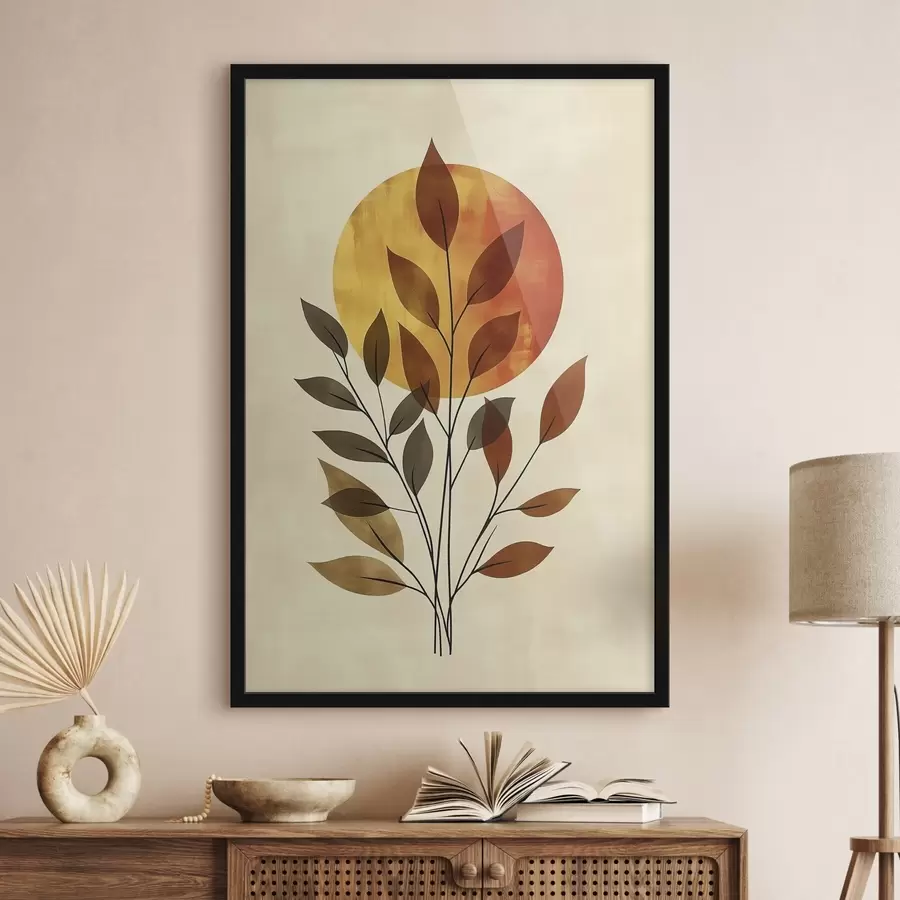 fototapet Creangă cu frunze f46132