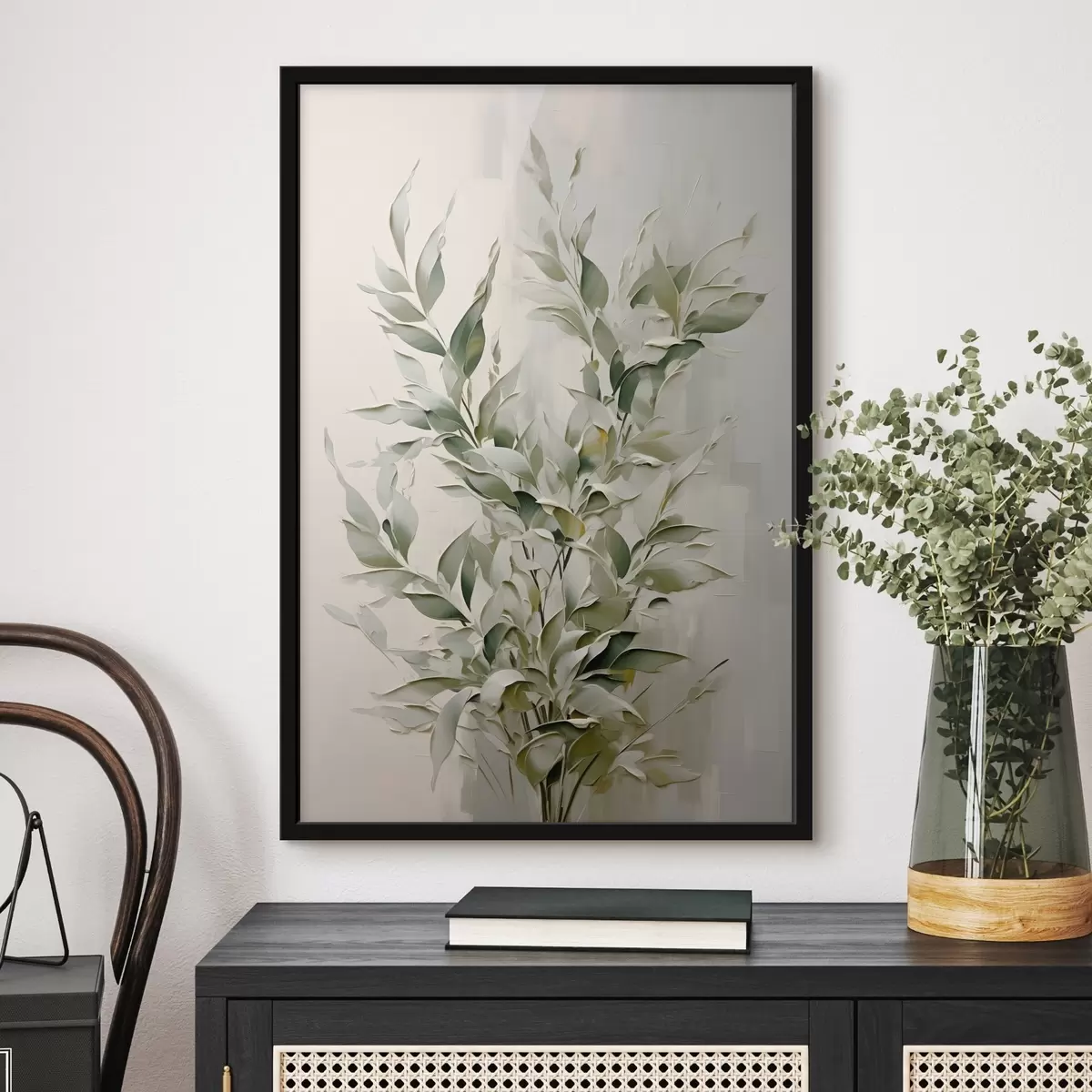 Poster Ramură abstractă cu frunze f46136