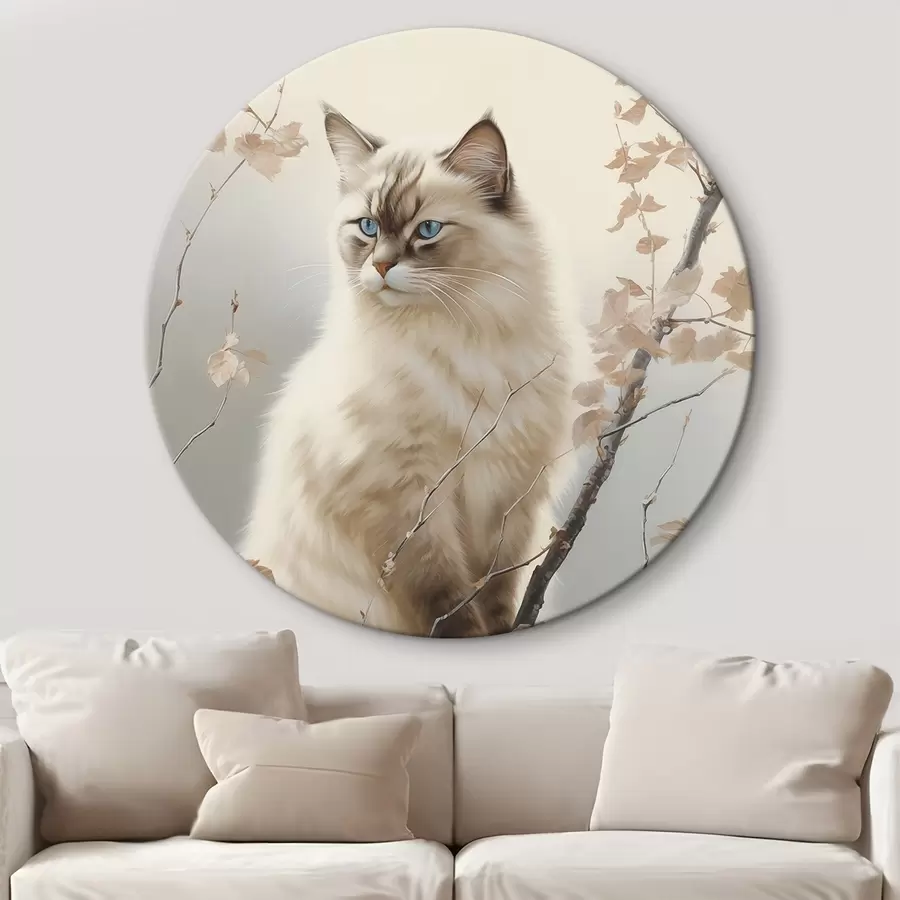 Tablouri O pisică pe o ramură de copac r46300