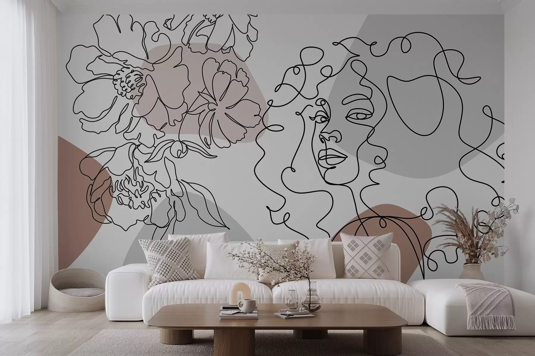 fototapet Fata în rânduri w04724