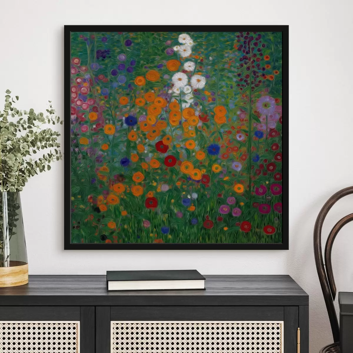 Poster Câmp de flori colorate cu accente albe f46172