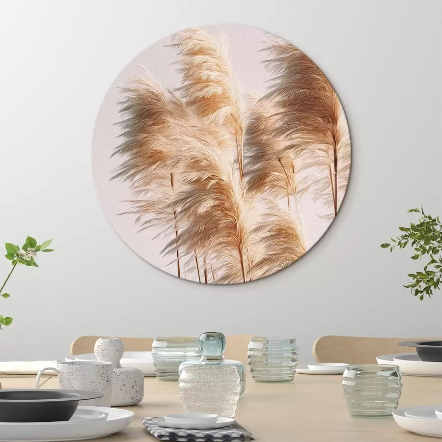 Tablouri Ierburi decorative pufoase pe un fundal deschis r46157