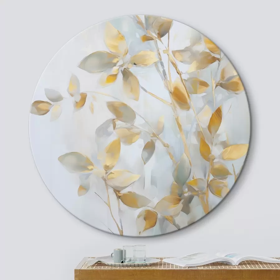 Tablouri Frunze abstracte imitație de pictură r46348