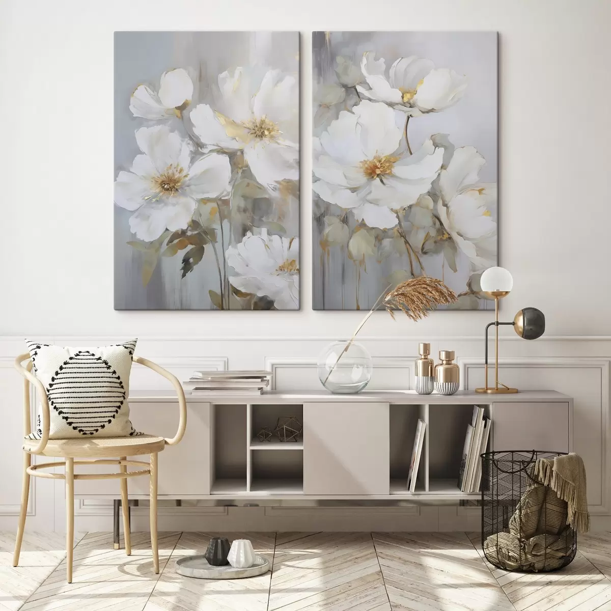 Tablouri Flori abstracte imitație de pictură m00906