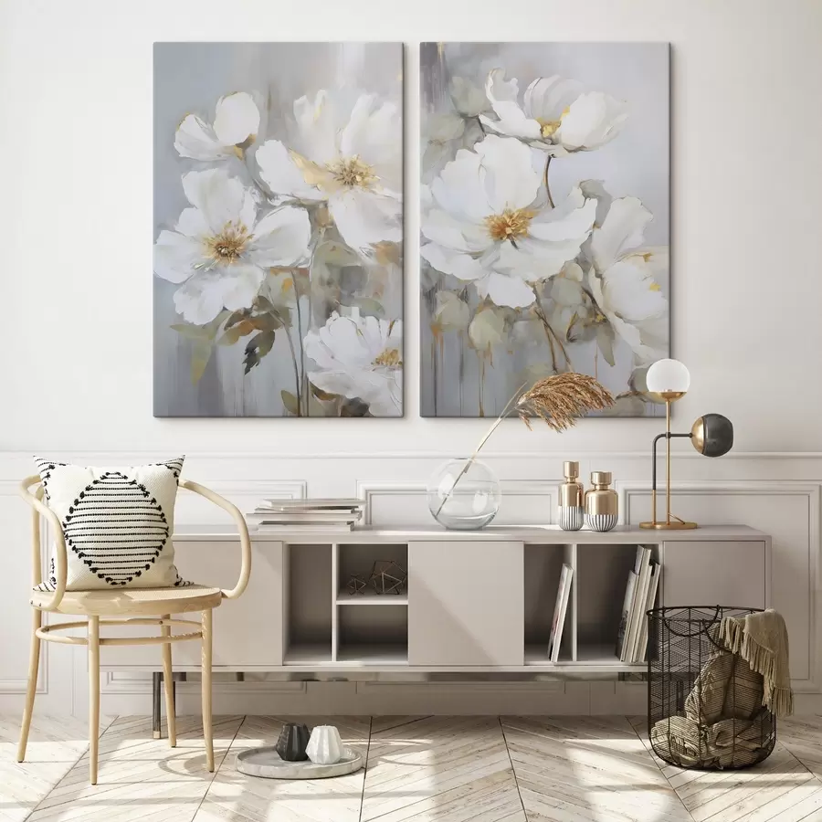 Tablouri Flori abstracte imitație de pictură m00906