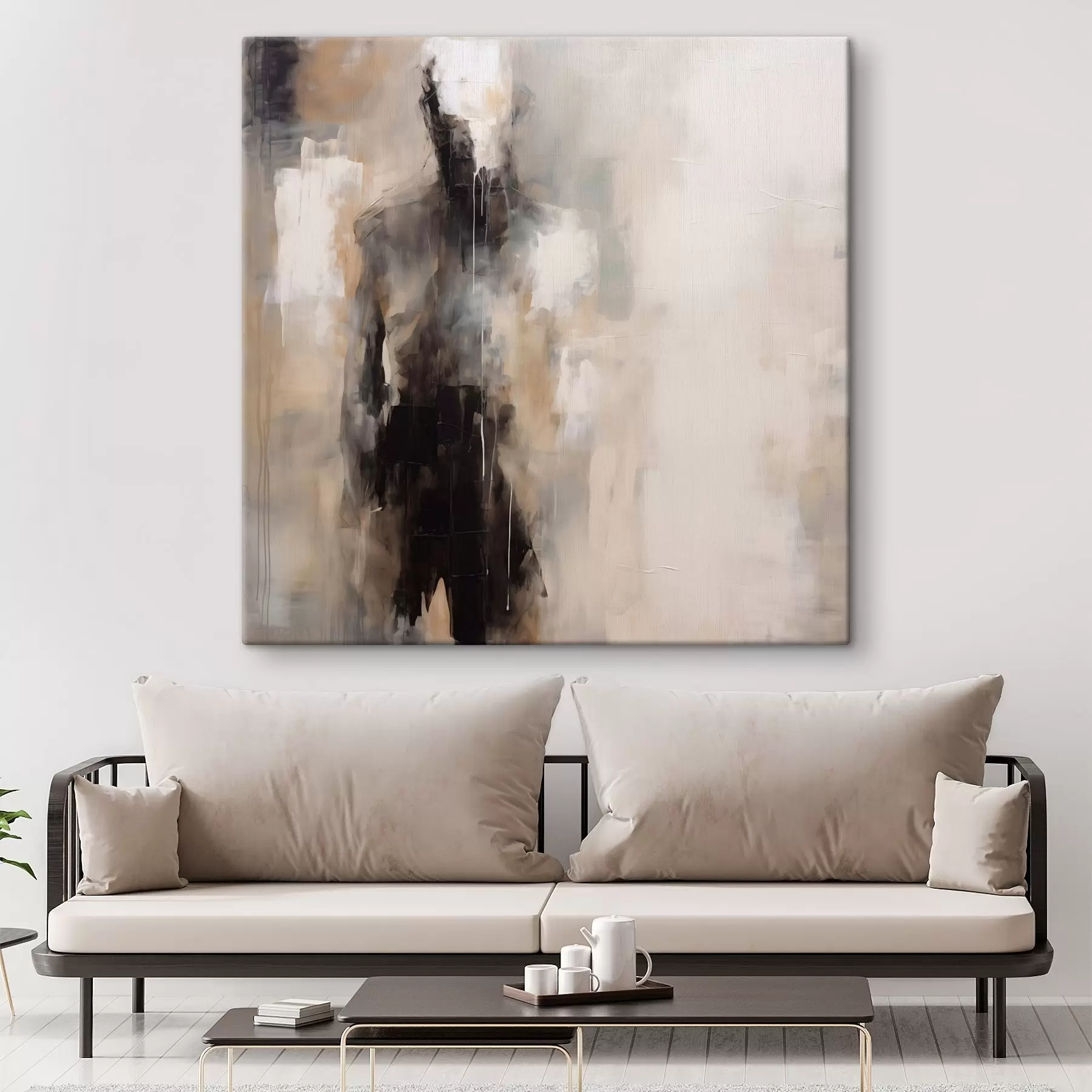 Tablouri O figură umană abstractă în umbră s46360