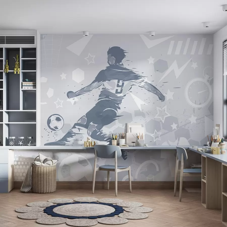 fototapet Jucător de fotbal, sport w04763v1