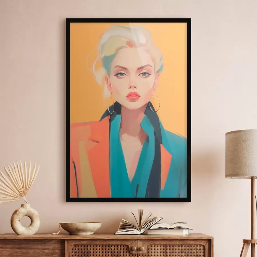 fototapet Fata în jachetă f46422