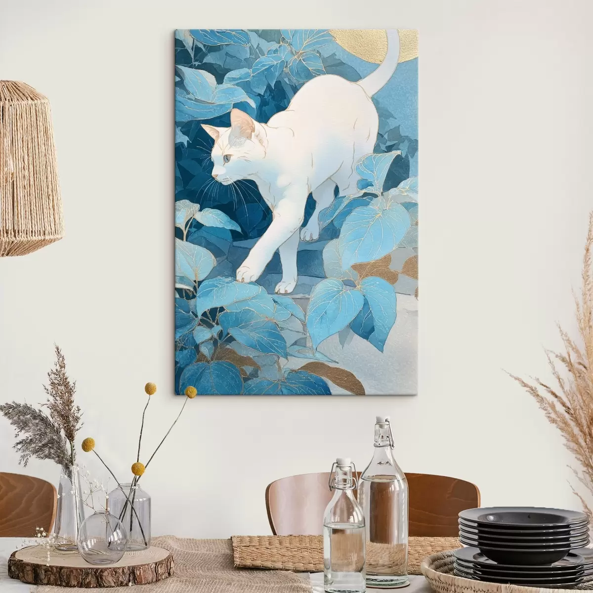 Tablouri Pisica printre frunze s46362