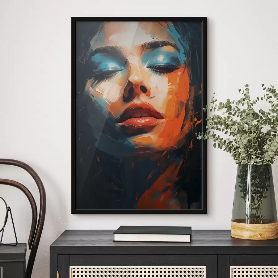 fototapet Fața unei fete cu vopsea f46377