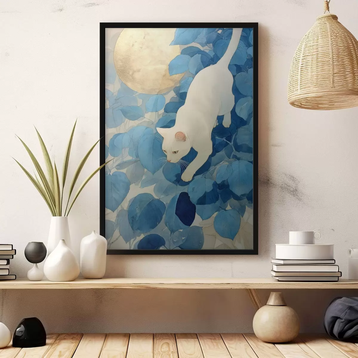 Poster Pisica albă f46425