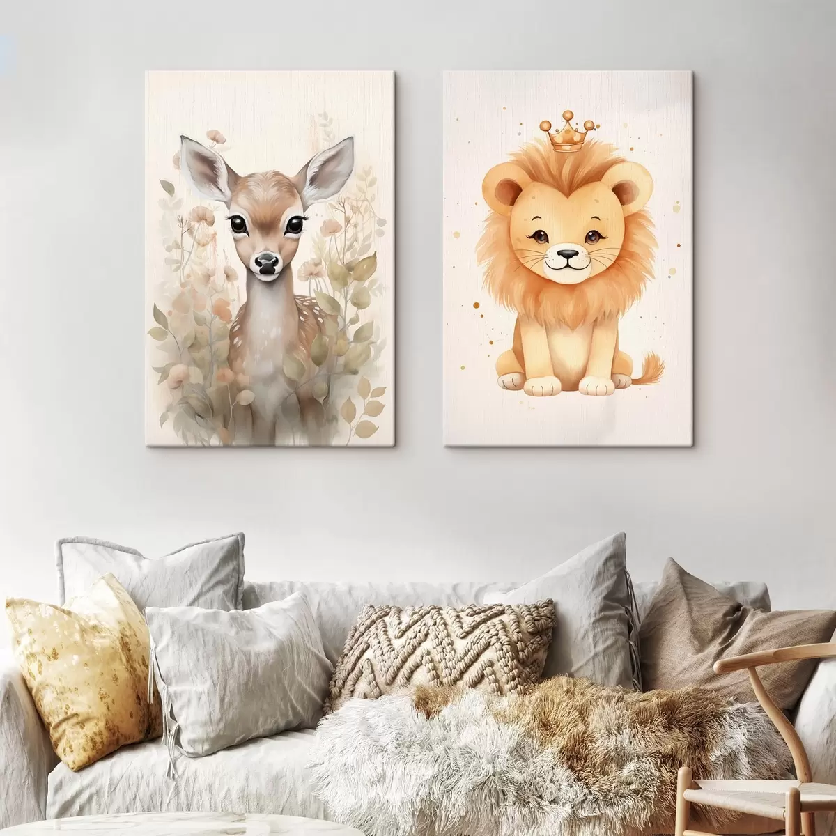 Tablouri Cerb și leu m00922