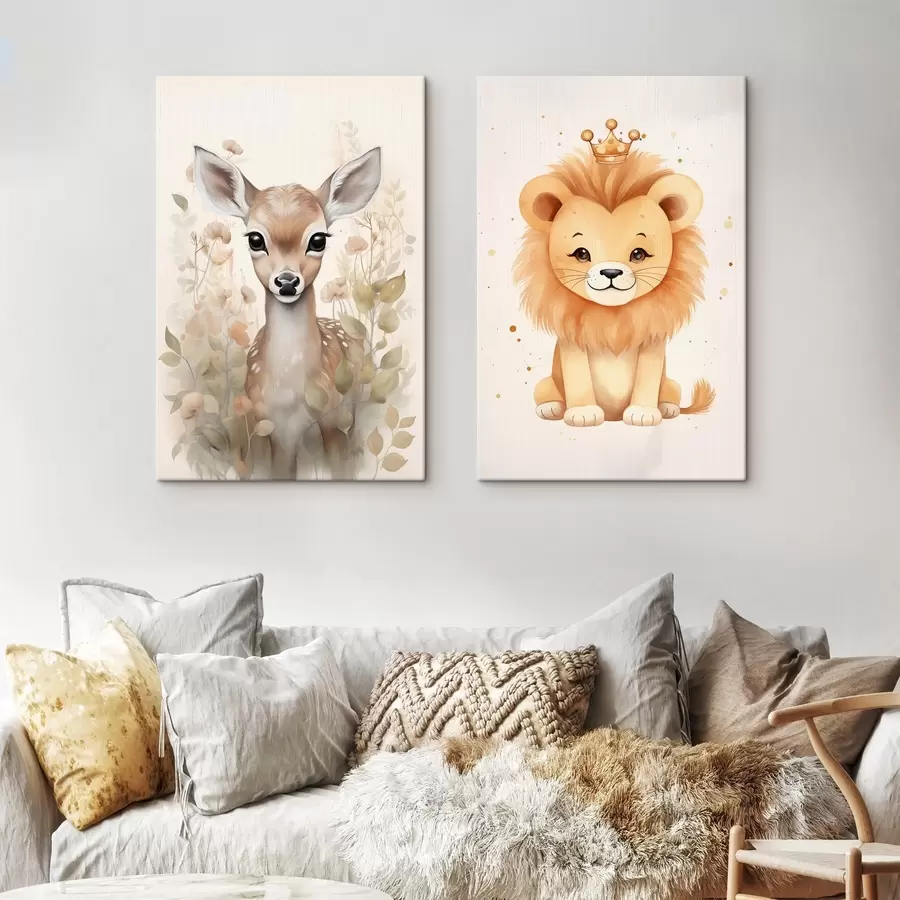 Tablouri Cerb și leu m00922