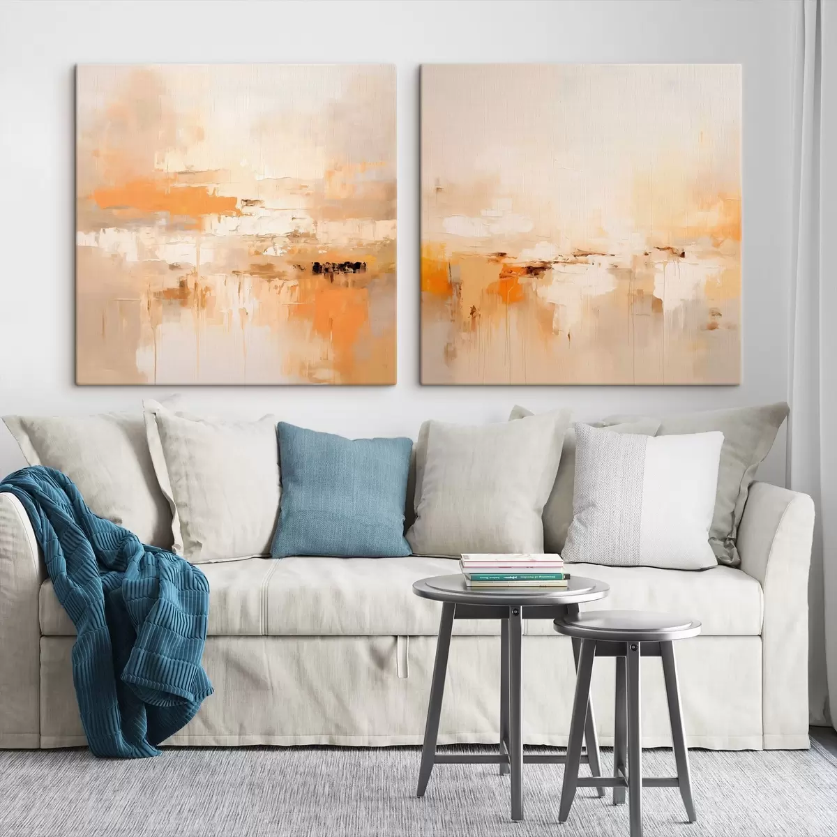 Tablouri Pictură abstractă ușoară în nuanțe de toamnă m00895