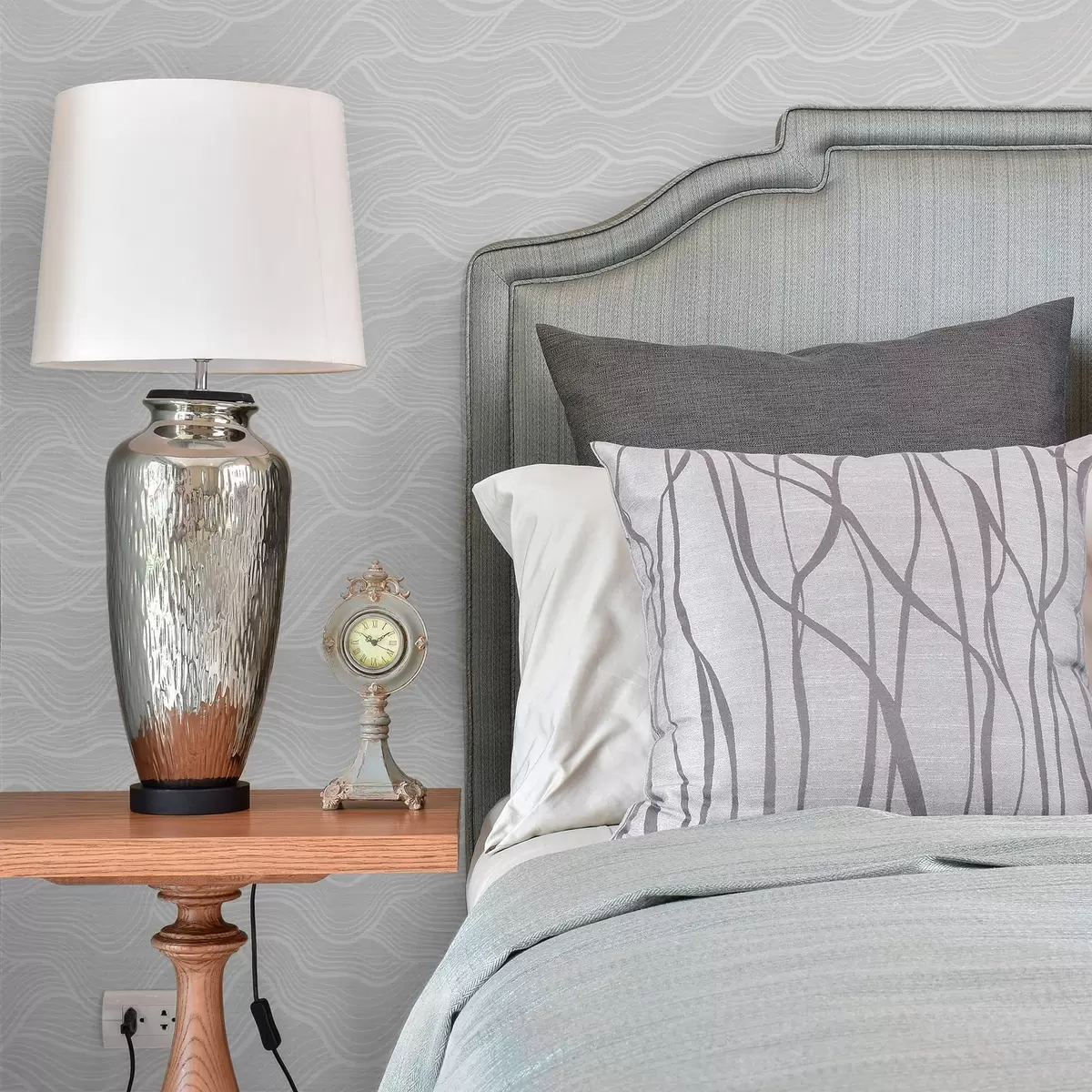 Wallpaper Valuri foarte deschise la culoare, cu un ritm fin al liniilor a00682