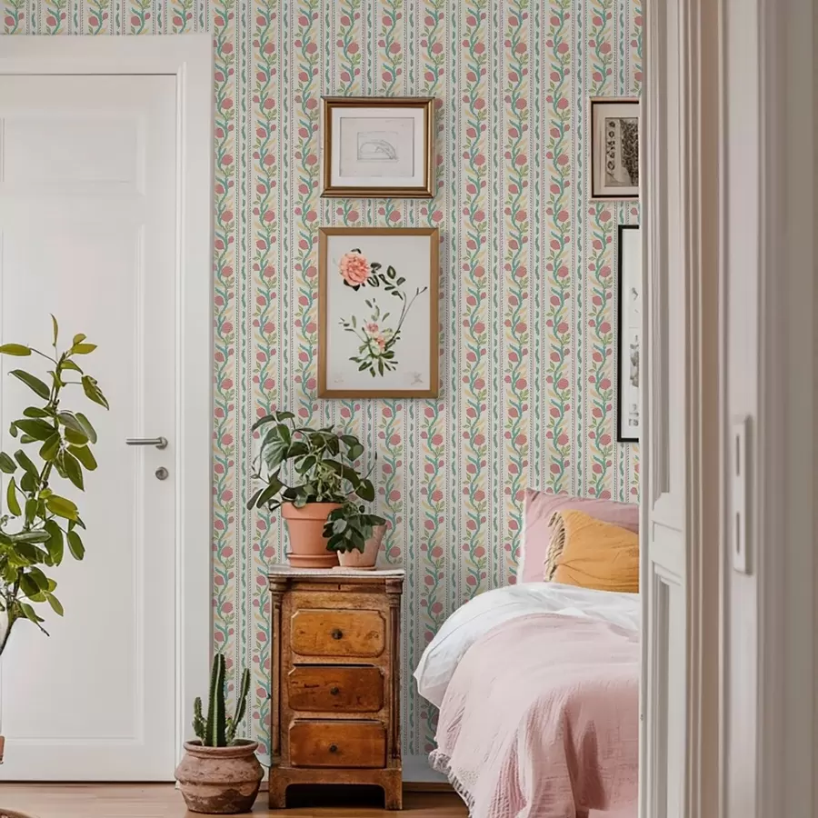 fototapet Dungi cu muguri de coral pe fond crem deschis a00816v1