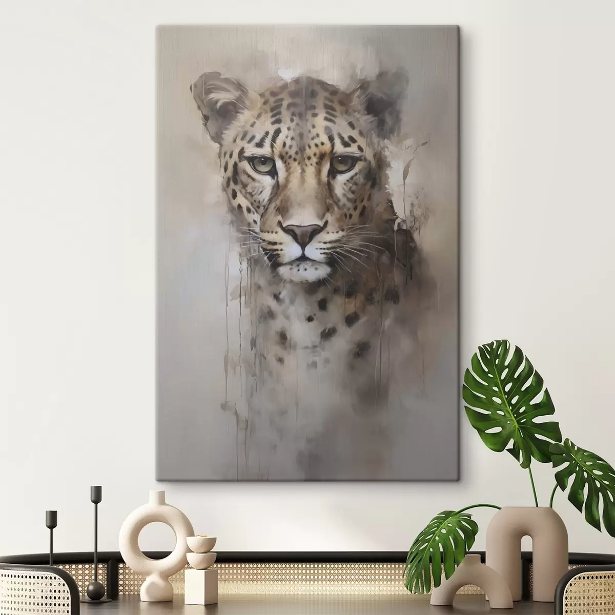 Tablouri Pictură imitație de leopard s46434