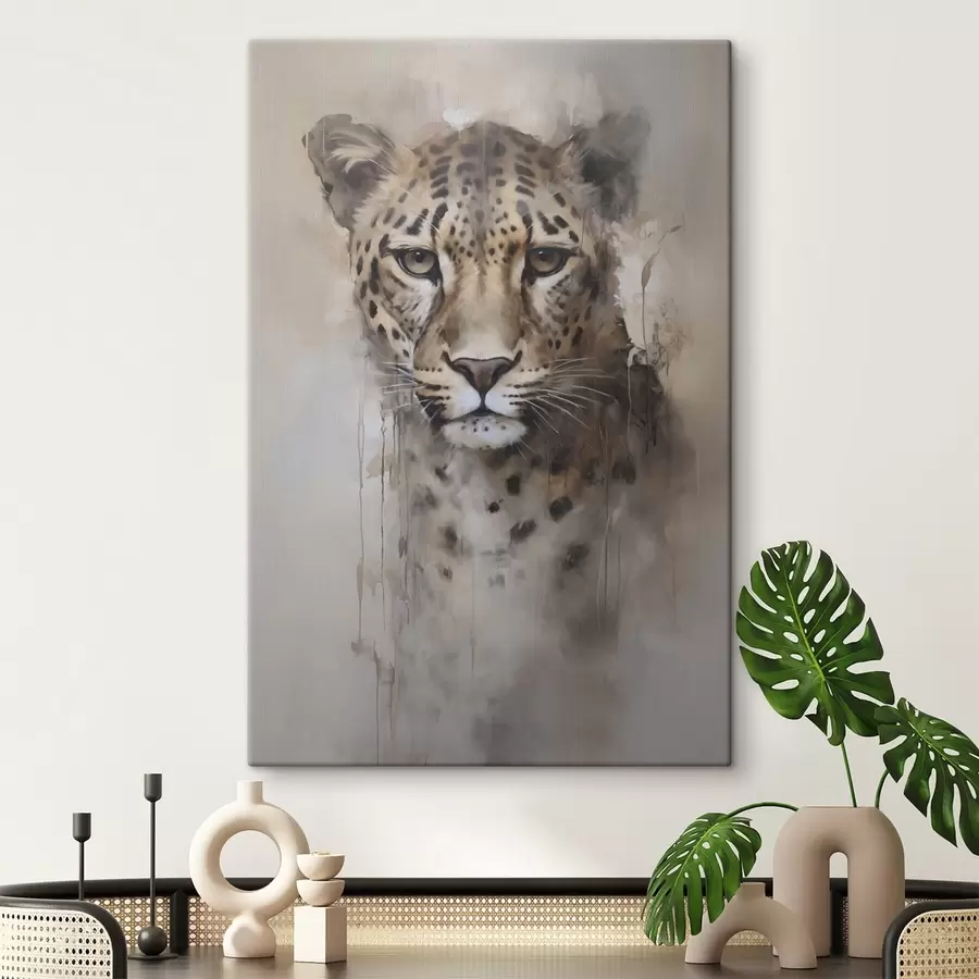 Tablouri Pictură imitație de leopard s46434