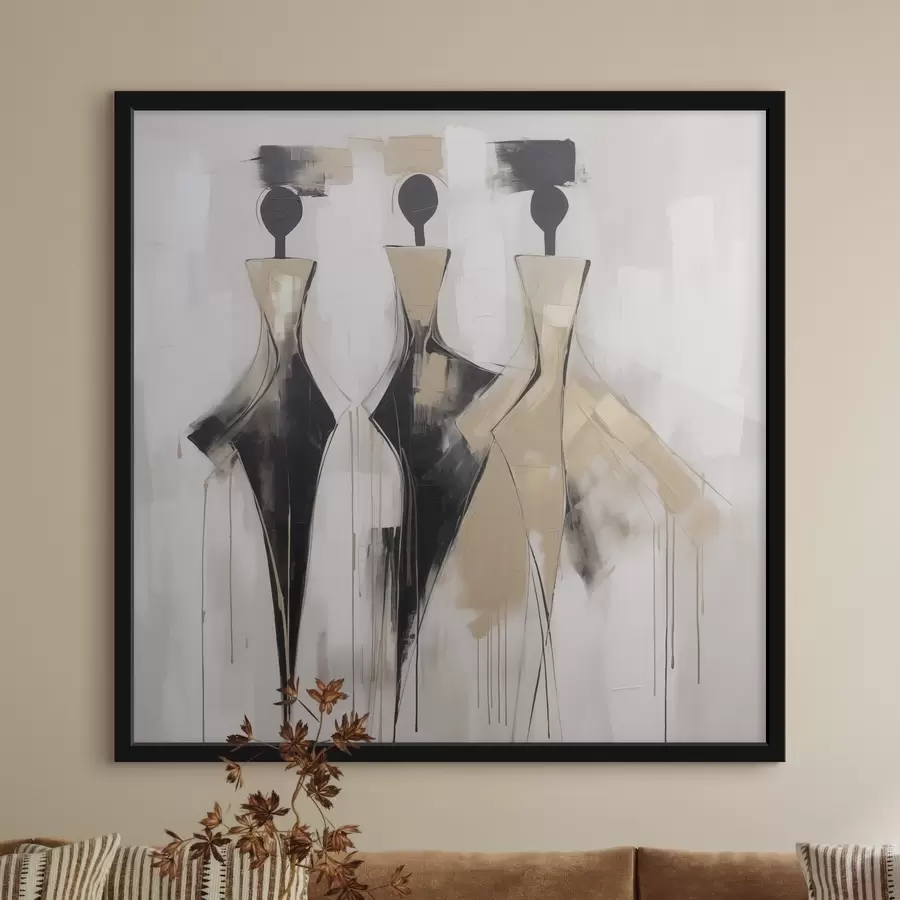 fototapet Siluete abstracte f46436