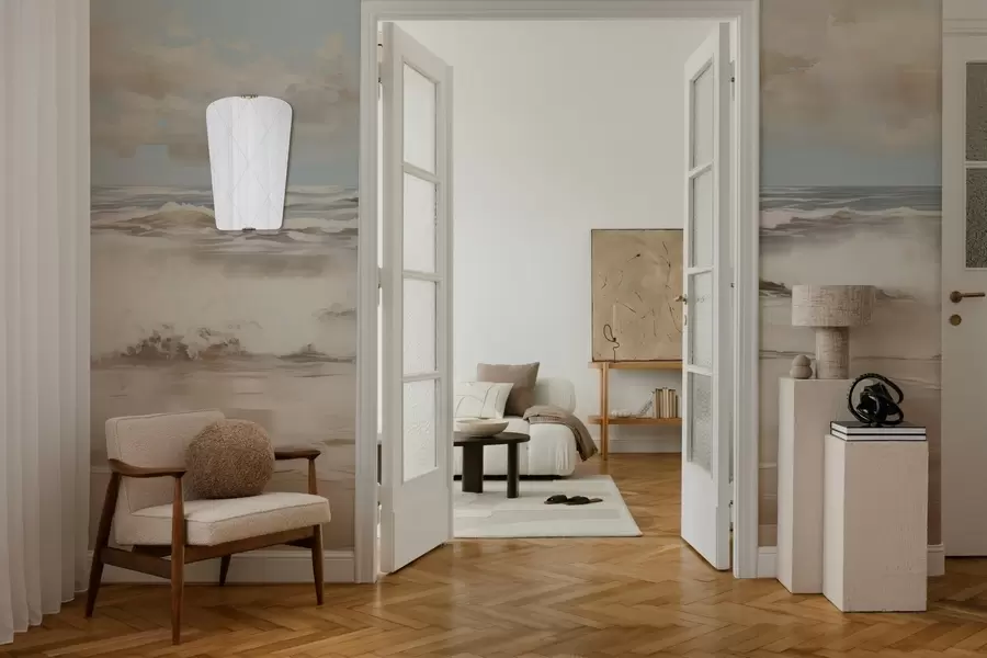 fototapet Peisaj marin în culori pastelate w04836