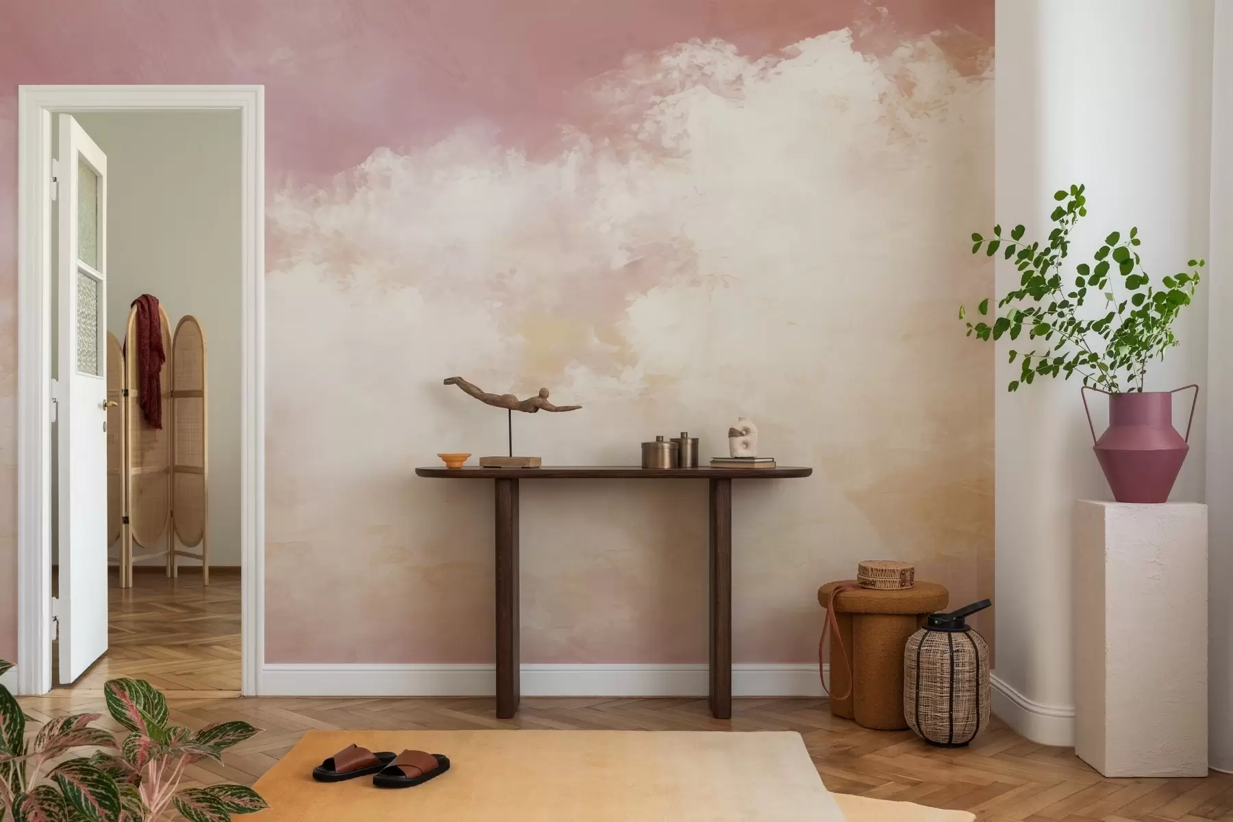 fototapet Imagine abstractă cu nori în stil loft w04841v1