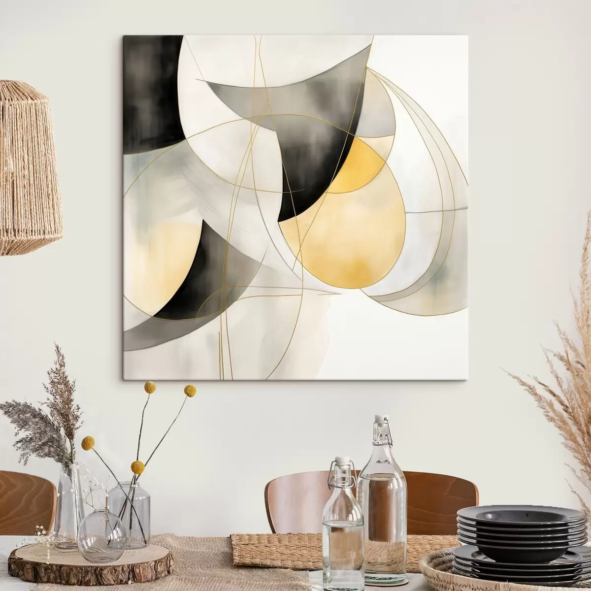 Tablouri Abstracție geometrică în stil modern s46328