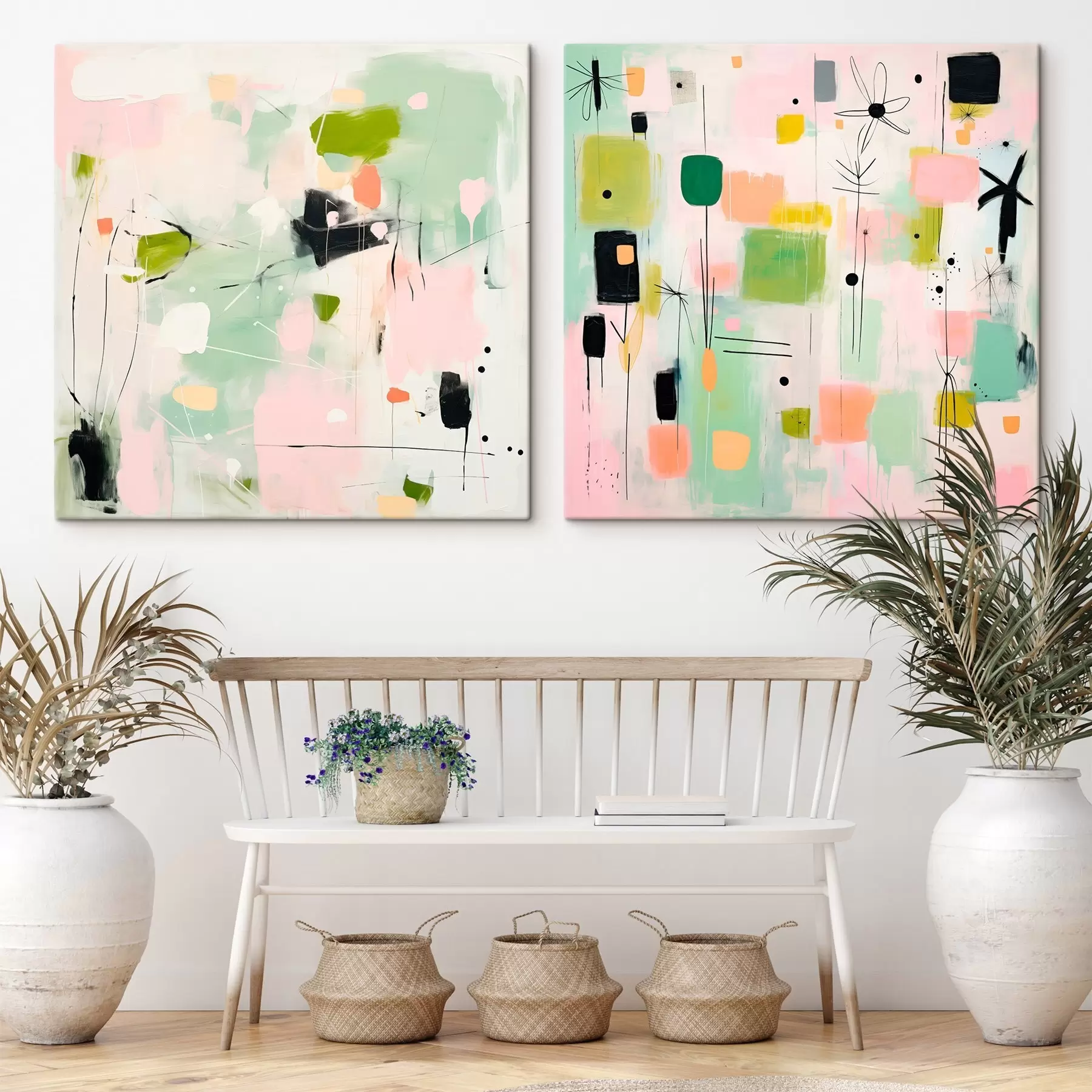 Tablouri Motivele florale în stil modern m00900