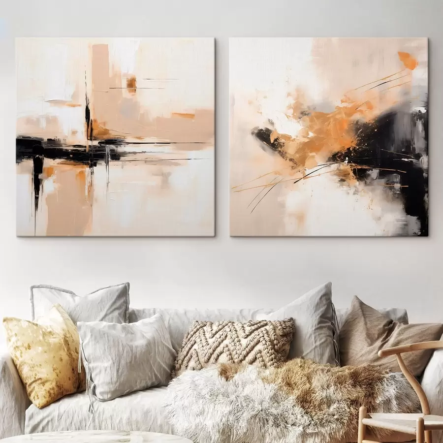 Tablouri Geometrie și expresie în stilul picturii în ulei m00901