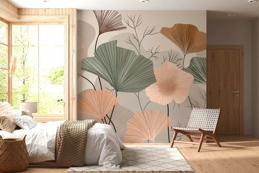 fototapet frunze de lotus elegante w04815