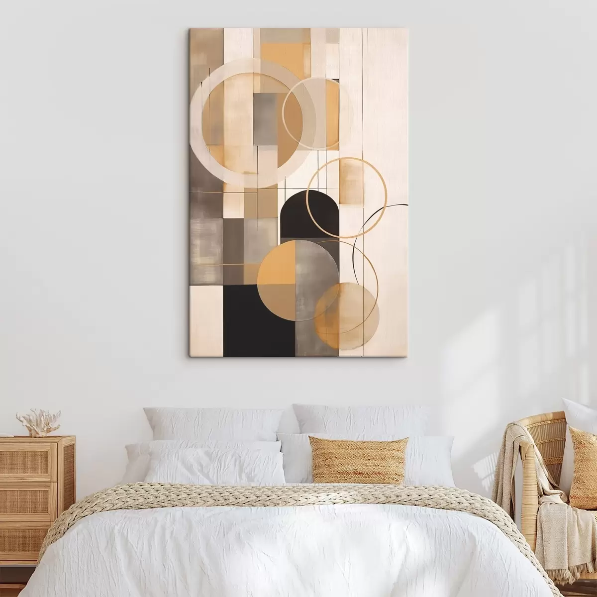 Tablouri Abstracție geometrică cu cercuri s46359