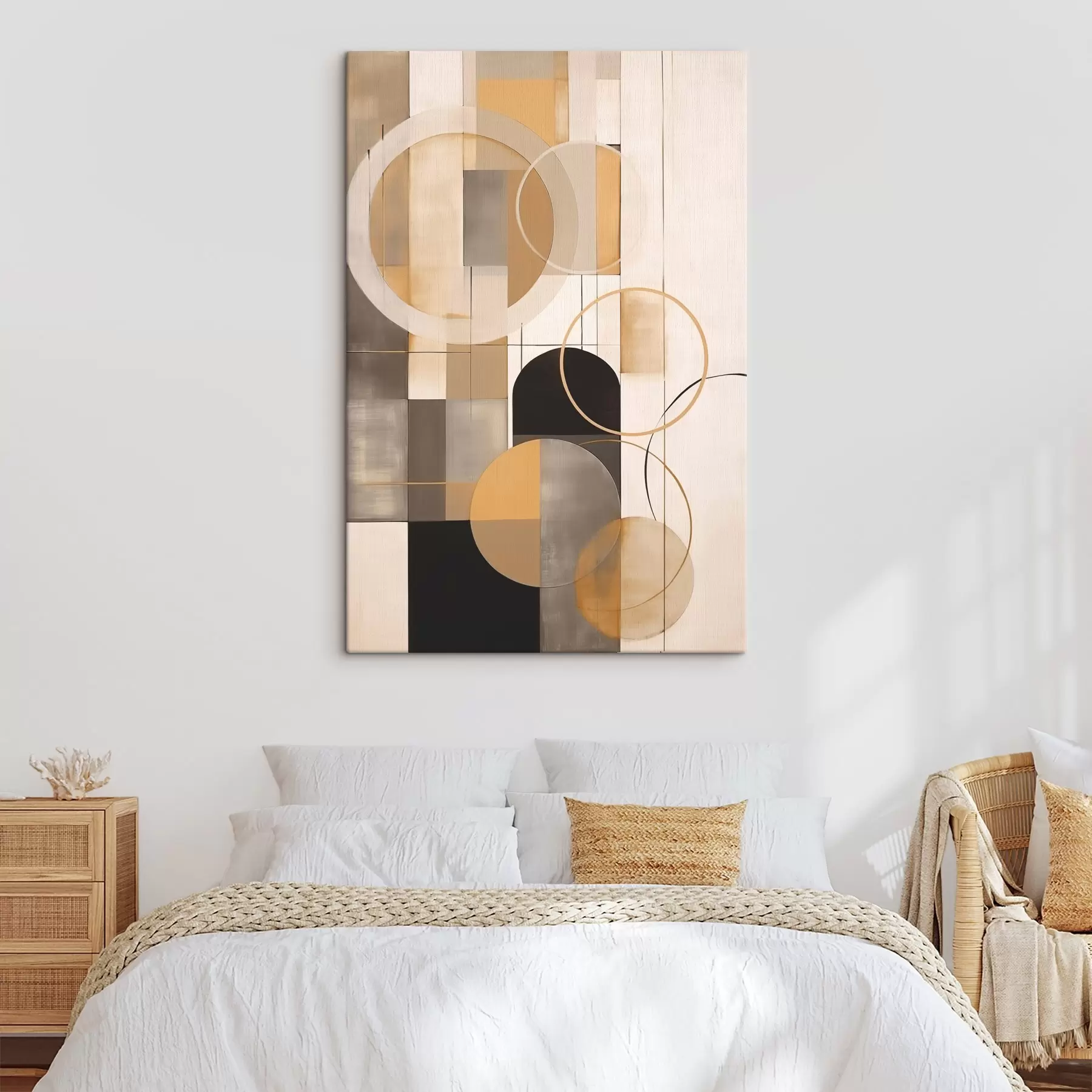 Tablouri Abstracție geometrică cu cercuri s46359