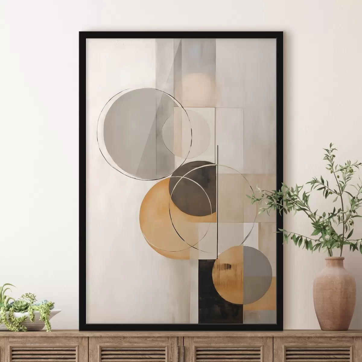 Poster Abstracție geometrică cu cercuri f46358