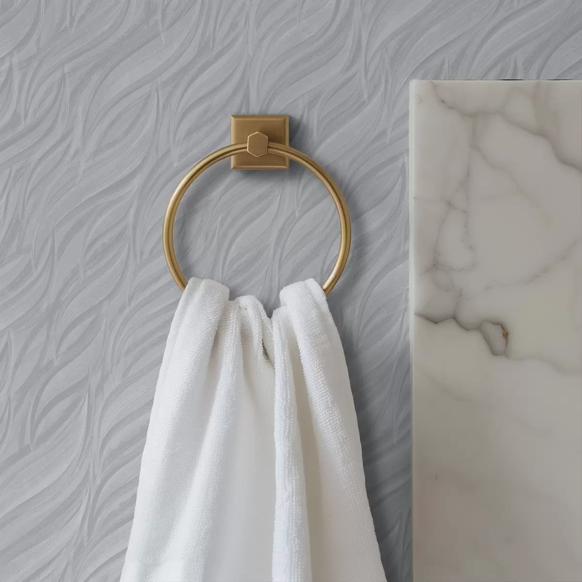 Wallpaper Valuri texturate, albastru-gri rece a00688v3