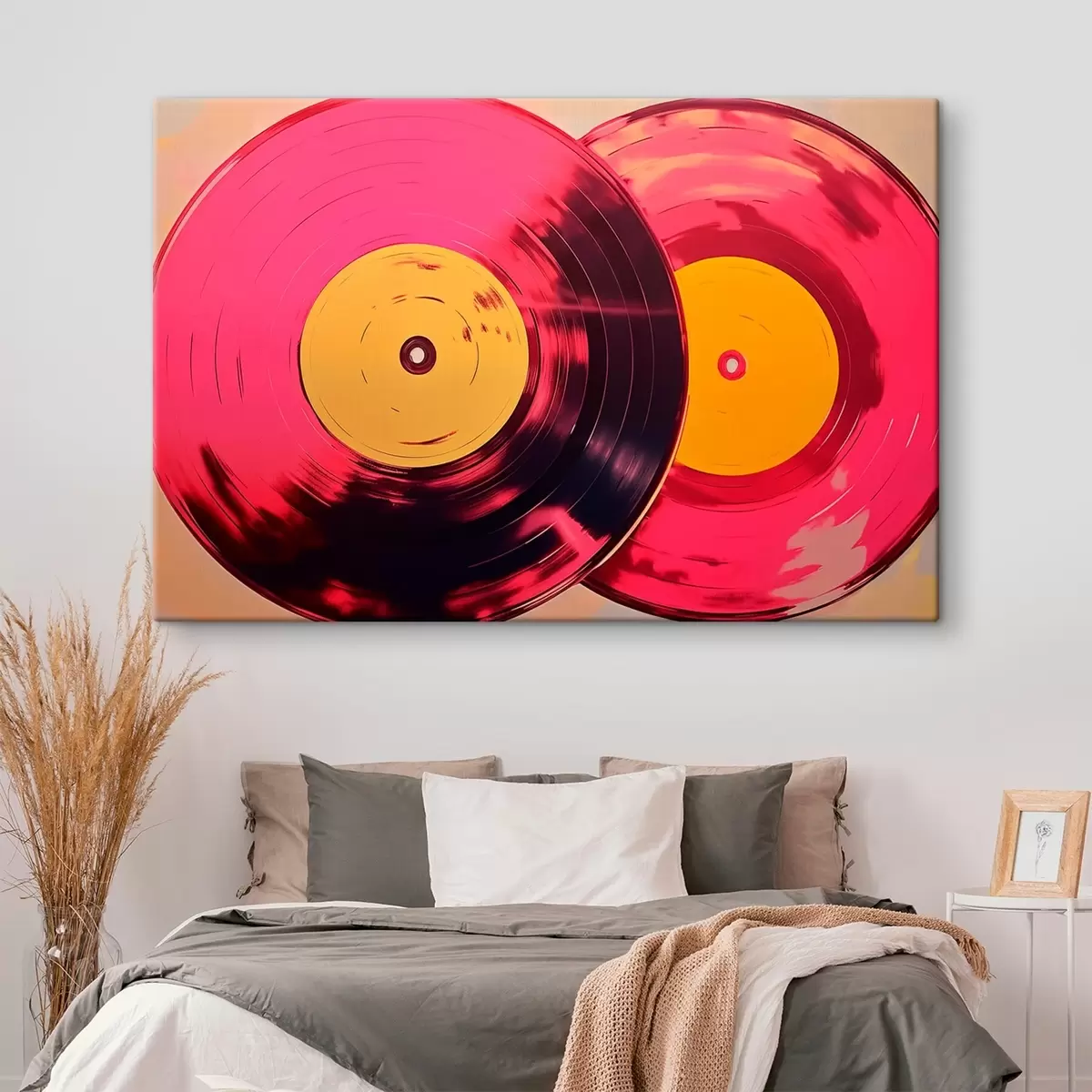 Tablouri Discuri de vinil colorate s46459