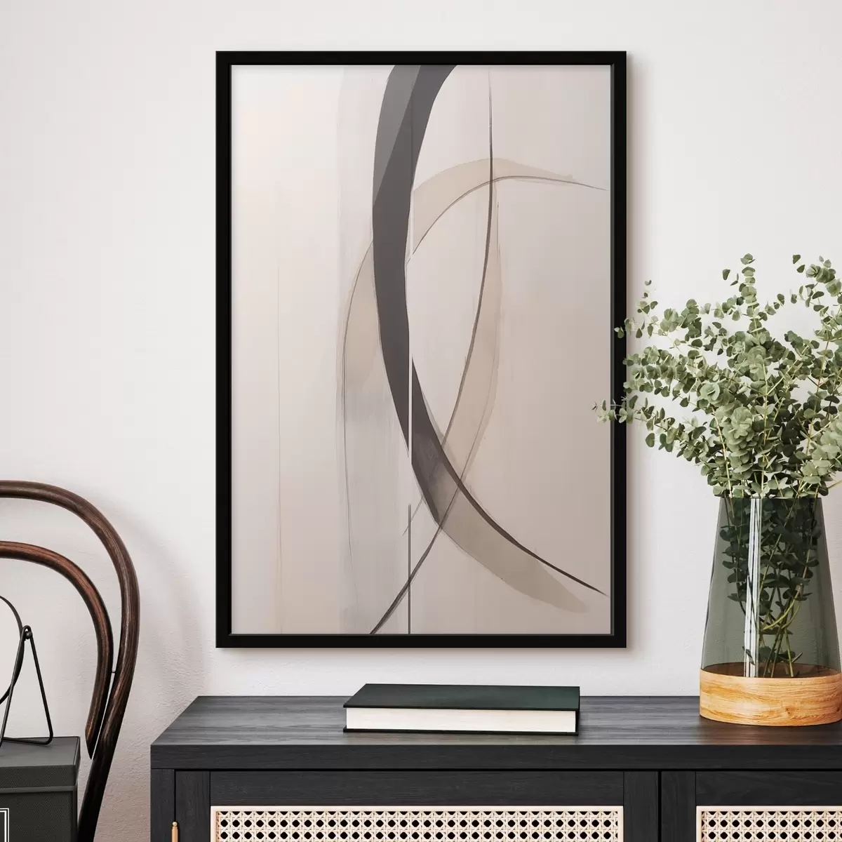 Poster Caligrafie elegantă. Abstracție f46468