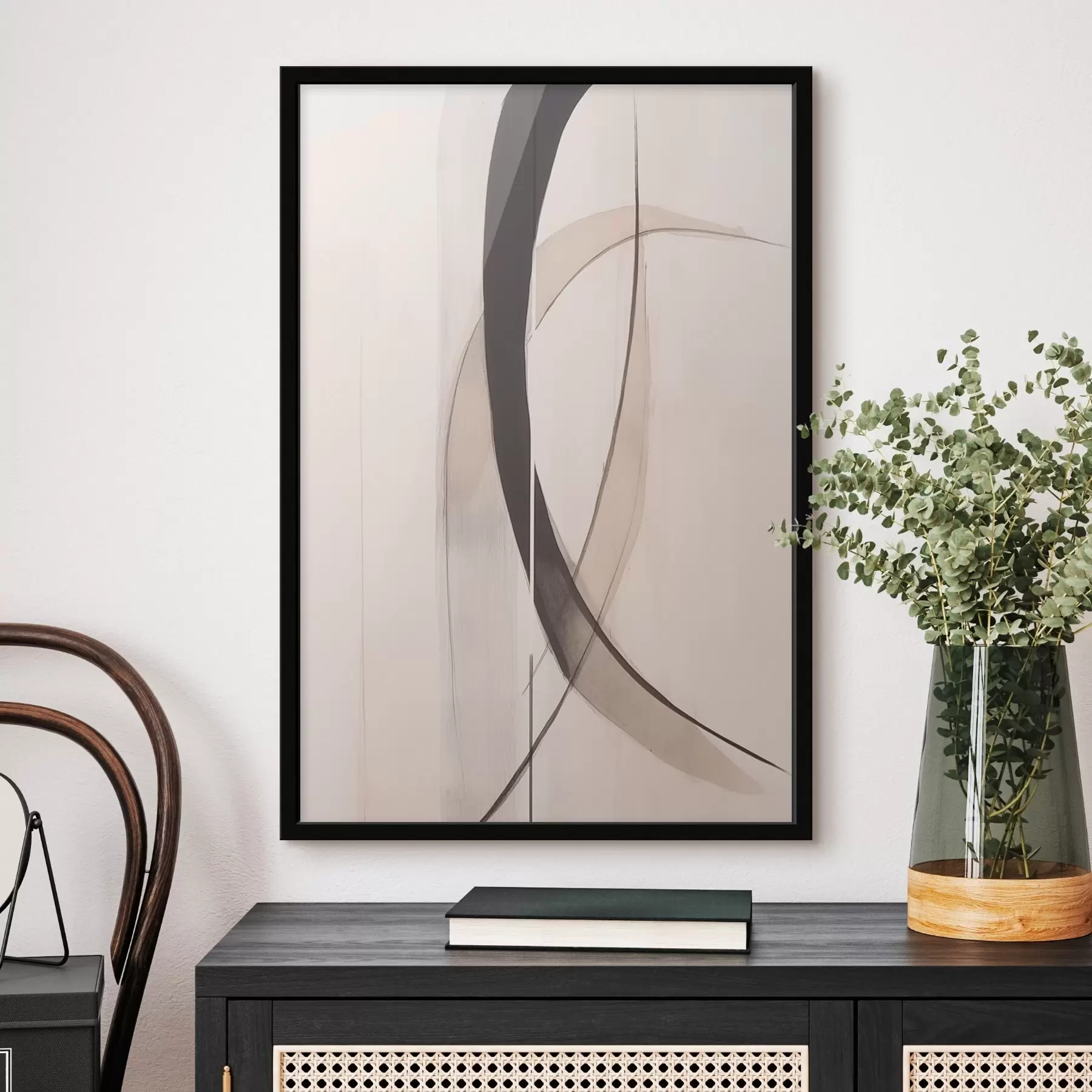fototapet Caligrafie elegantă. Abstracție f46468