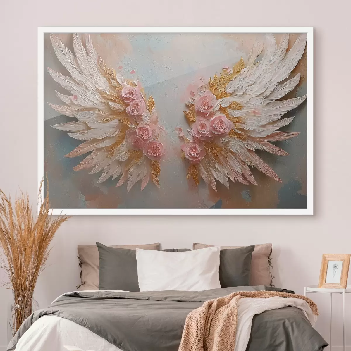 Poster Aripi cu culori galbene și roz f46551