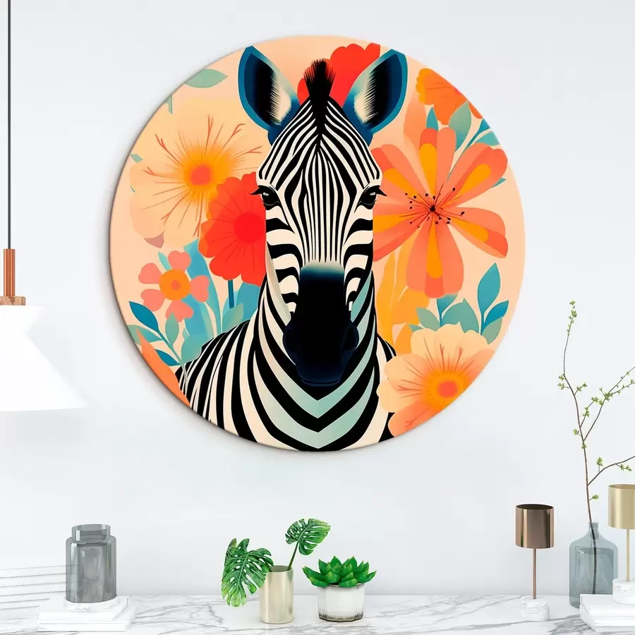 Tablouri Zebra printre flori r46457
