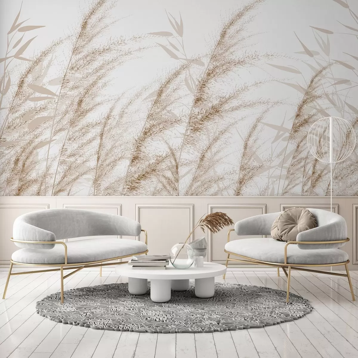 fototapet Pampas și iarbă uscată w04863v1