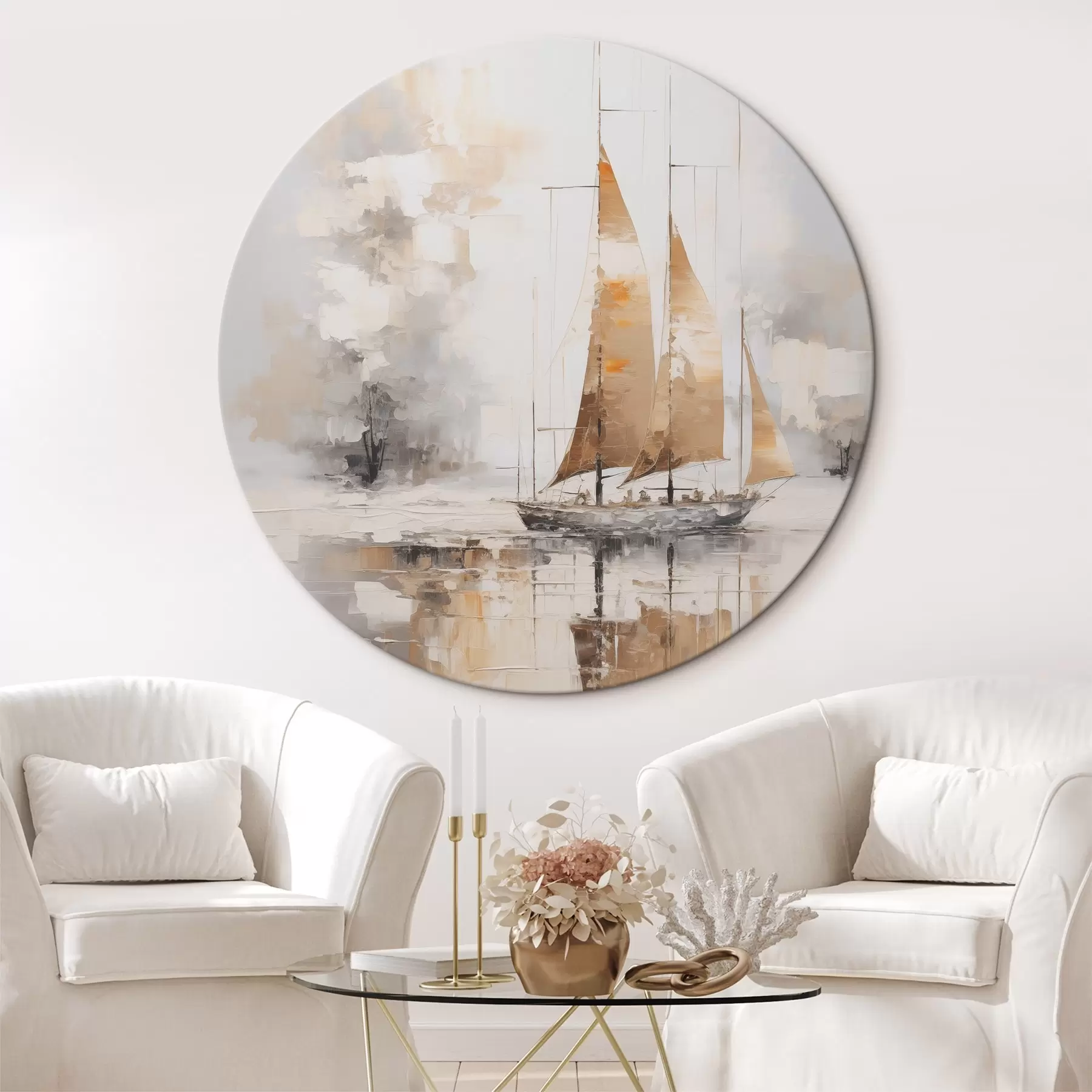 Tablouri Pictură imitație de barcă cu pânze r46565