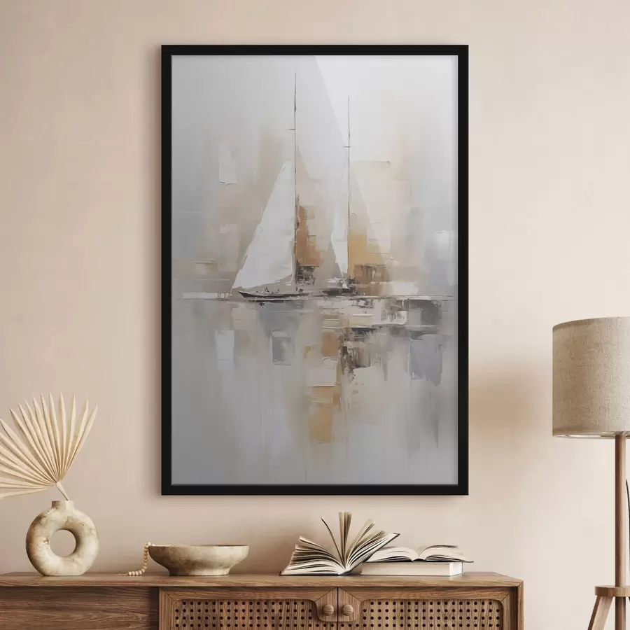 fototapet Abstracție cu barcă cu pânze f46566