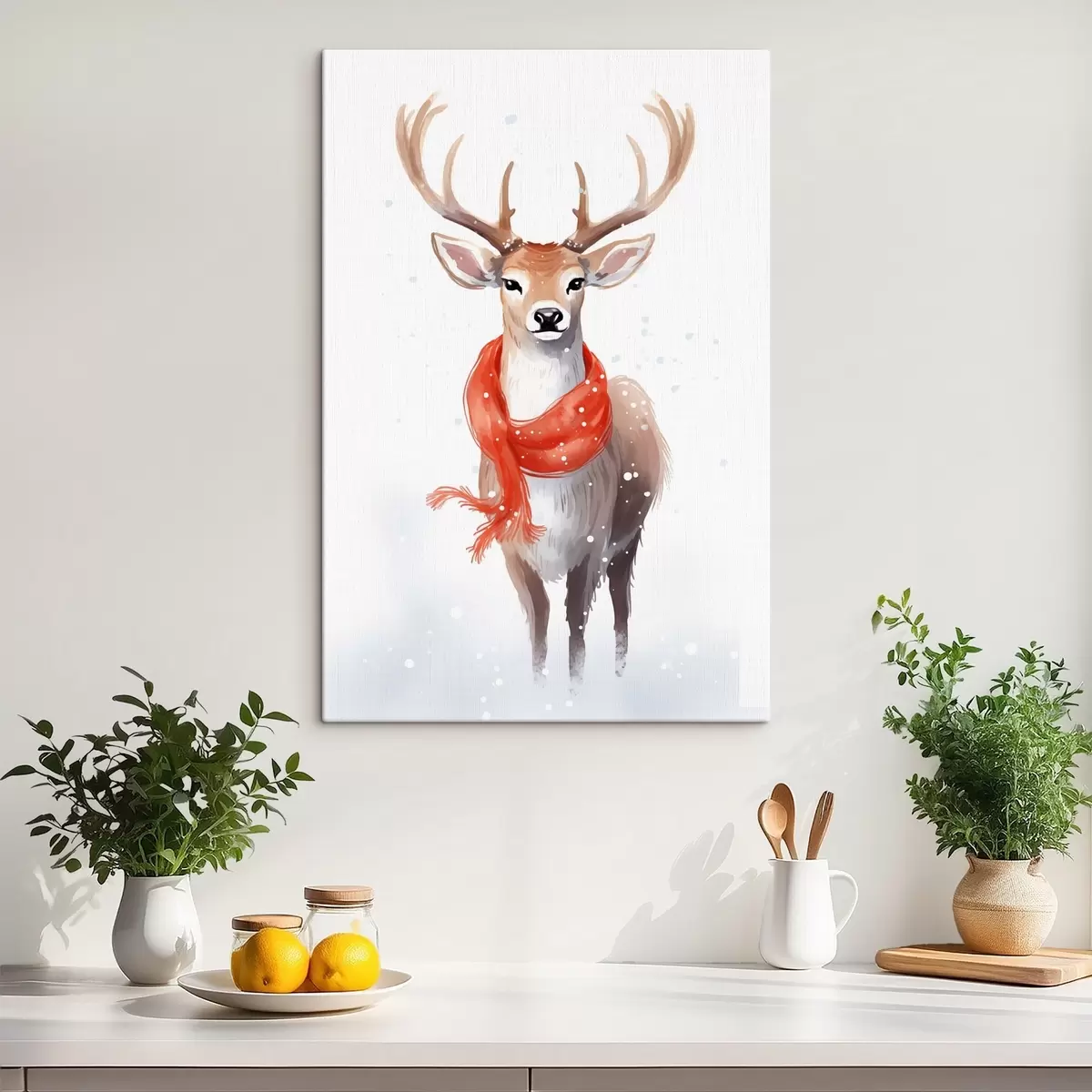 Tablouri Cerb cu eșarfă s46594
