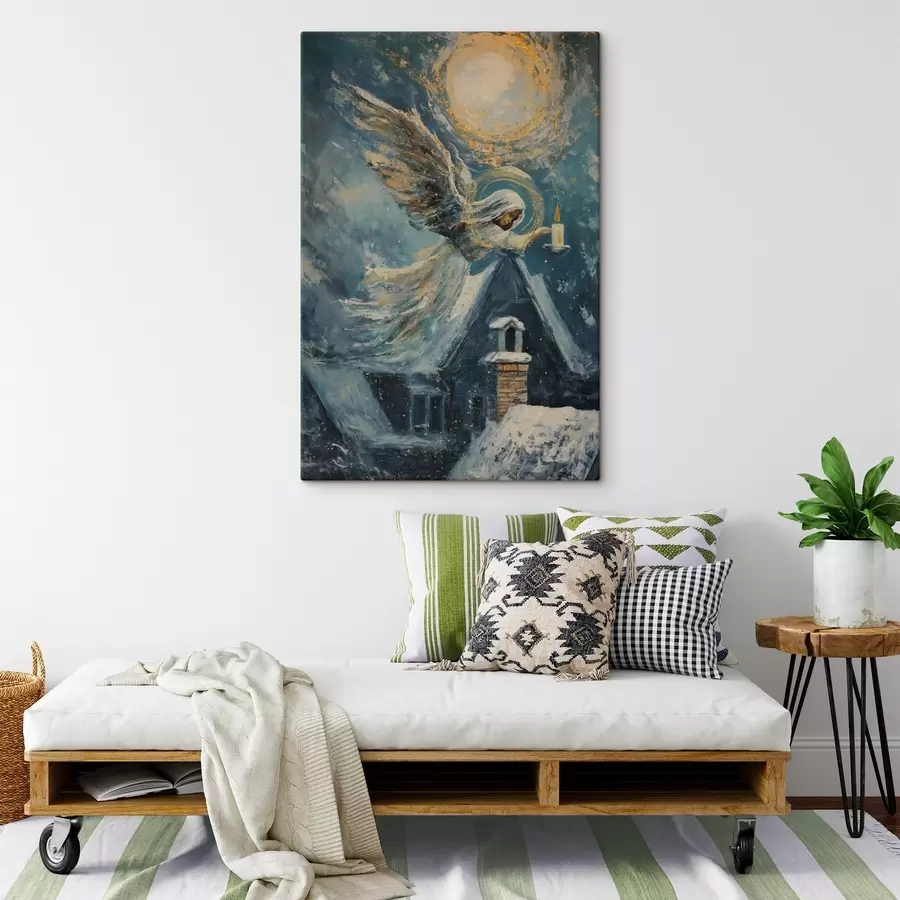 Tablouri Înger deasupra caselor s46600