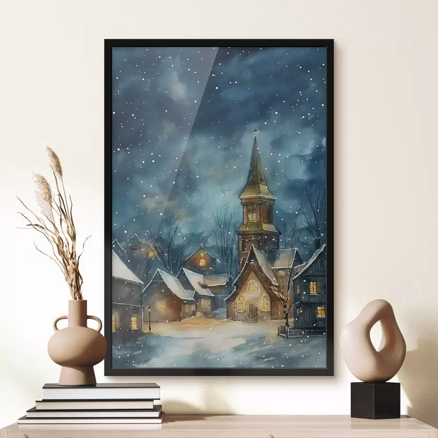 fototapet Stradă iarna f46599