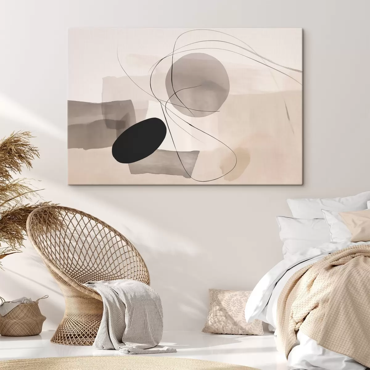 Tablouri Forme abstracte cu linii s46455