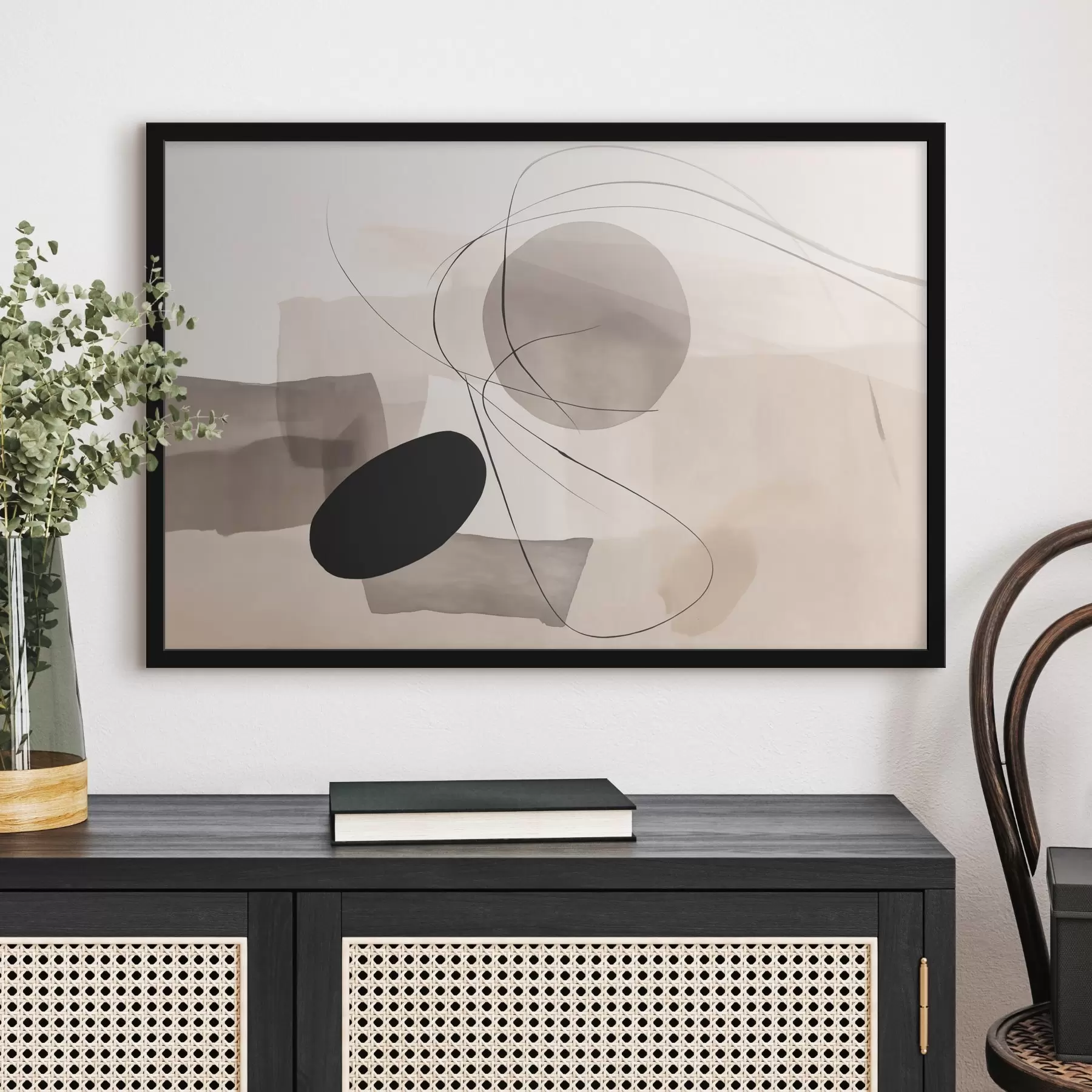 fototapet Forme abstracte cu linii f46455