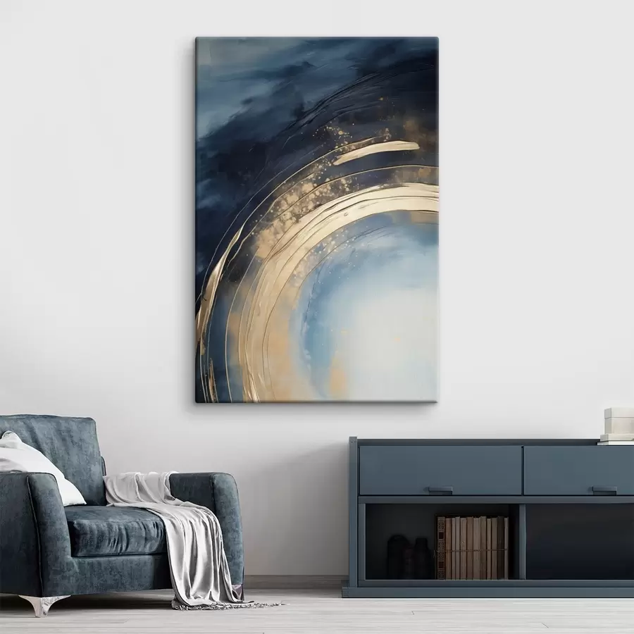 Tablouri Inel amplu cu centru deschis la culoare și glazură pătată s46488