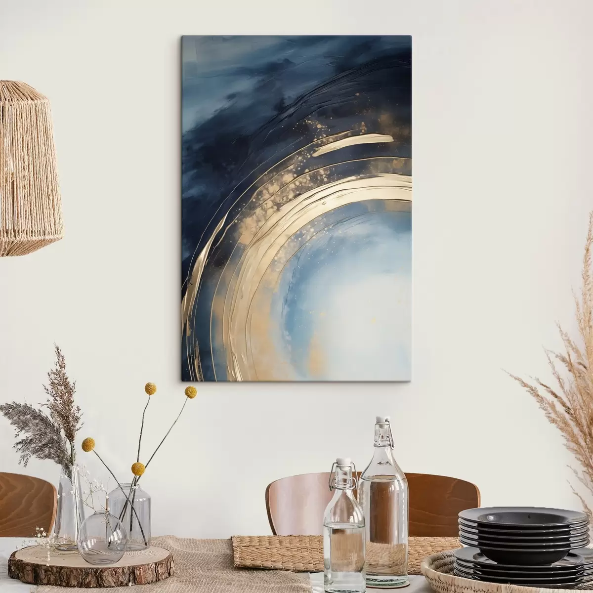 Tablouri Inel amplu cu centru deschis la culoare și glazură pătată s46488