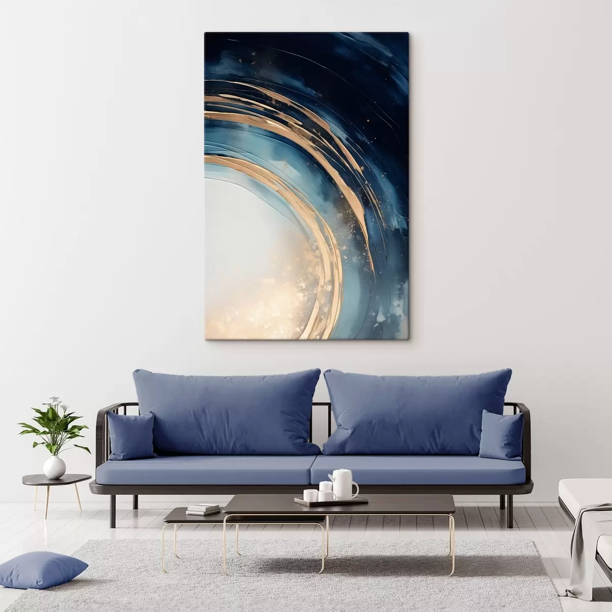 Tablouri Inele înguste stratificate peste orizontul palid s46489